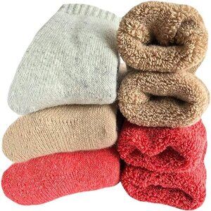 3 Pack Women's Super Thick Wool Socks Soft Warm Comfort Winter Socks
